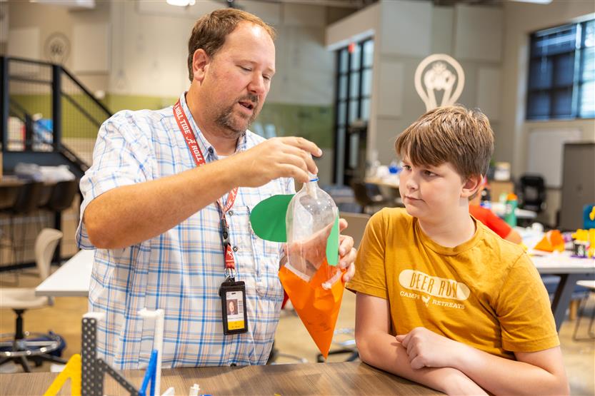Students at a STEM Camp